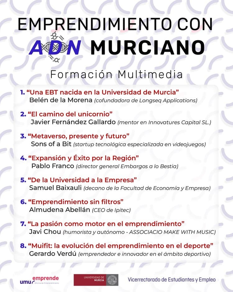 Cartel Emprendimiento con ADN Murciano Diseño Gráfico