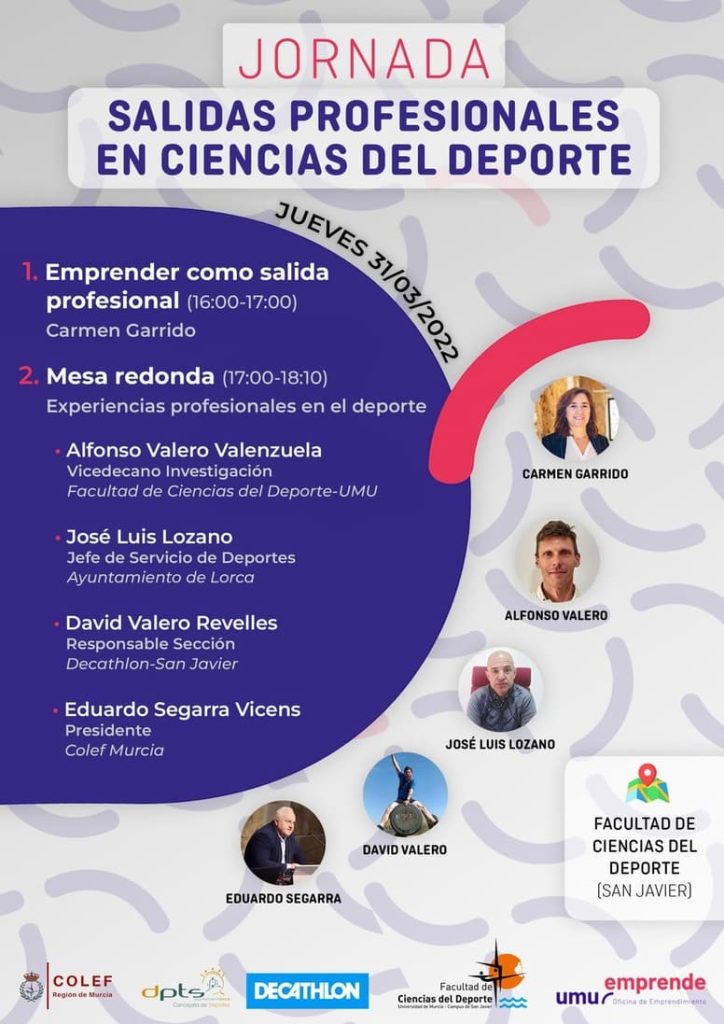 Cartel Jornada Ciencias del Deporte Diseño Gráfico